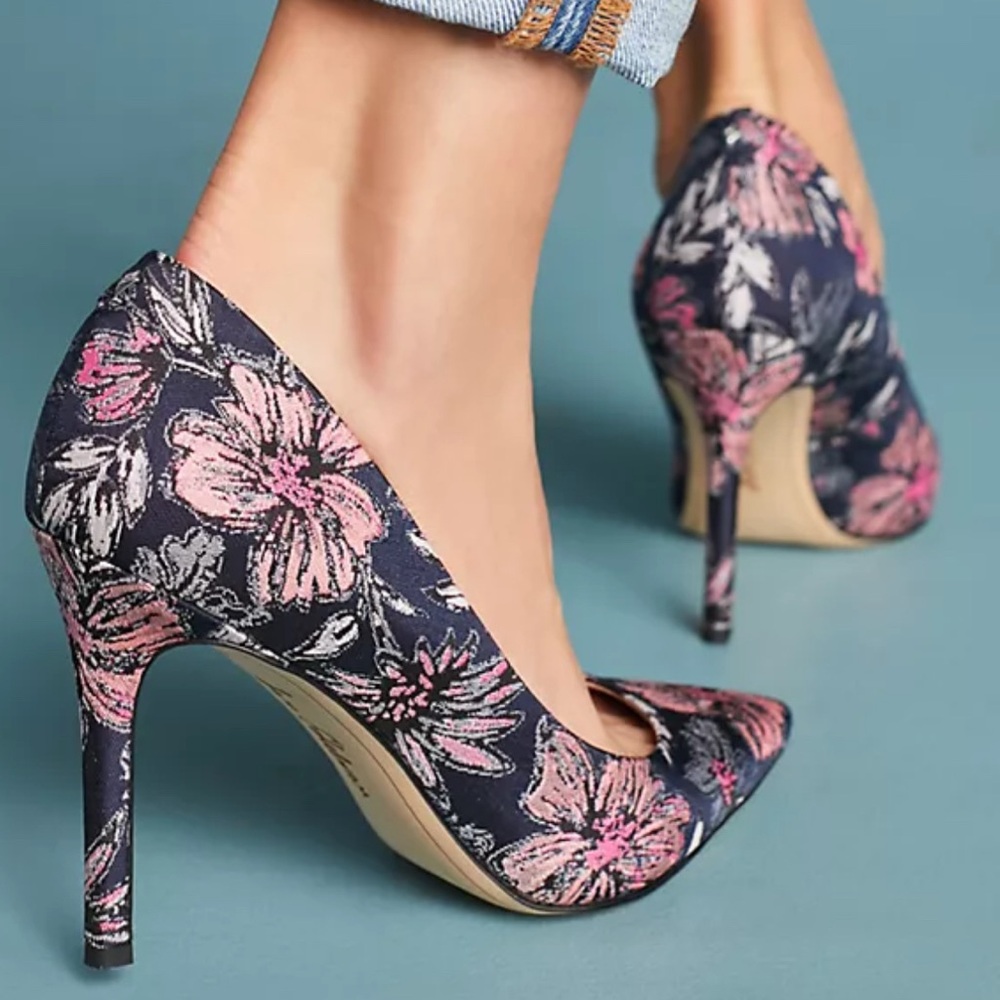 Sam Edelman Hazel Floral Heels Pumps 7.5